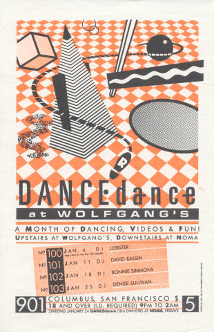 Wolfgang's Dance-Dance Handbill
