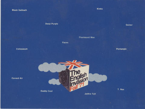 The English Invasion '71 Postcard