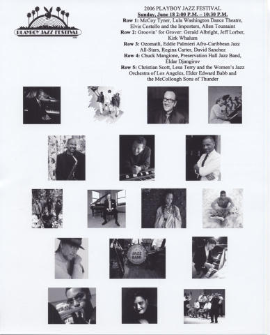 Playboy Jazz Festival Promo Print