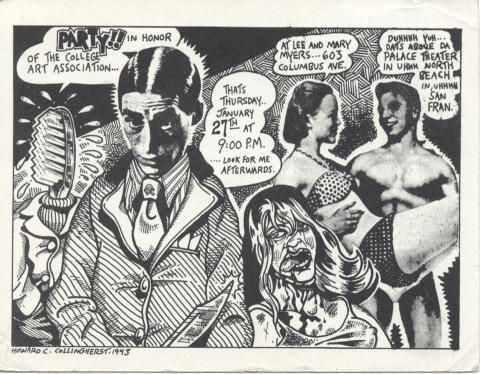 Party in Honor of the College Art Association Postcard