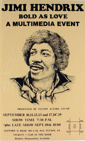 Jimi Hendrix Handbill