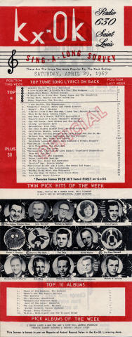 KXOK Radio 630 Sing-A-Long Survey Handbill