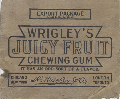 Wrigley's Gum Advertisement Handbill