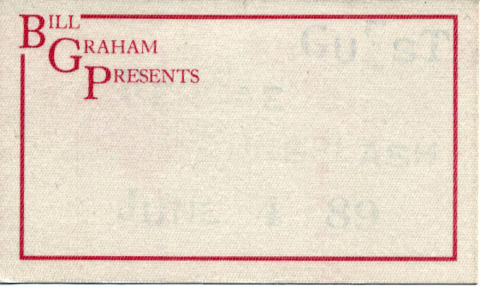 Reggae Sunsplash Backstage Pass