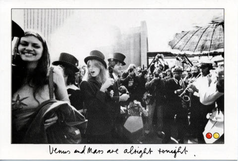 Venus And Mars Are Alright Tonight Postcard
