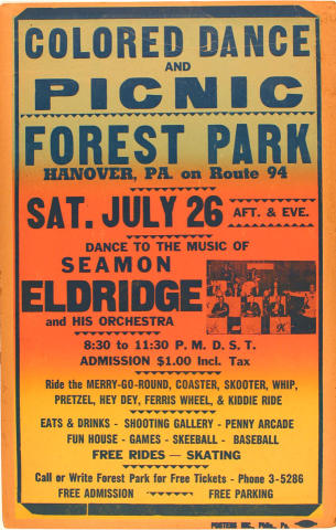 Seamon Eldridge And His Orchestra Poster