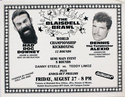 Downey vs. Alexio Handbill