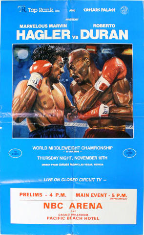 Hagler vs Duran Poster