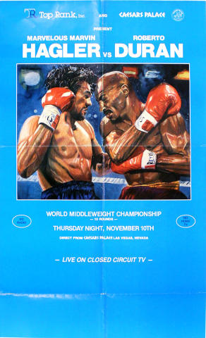 Hagler vs Duran Poster