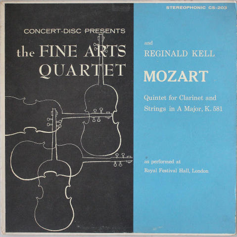 The Fine Arts Quartet and Reginald Kell Vinyl 12"