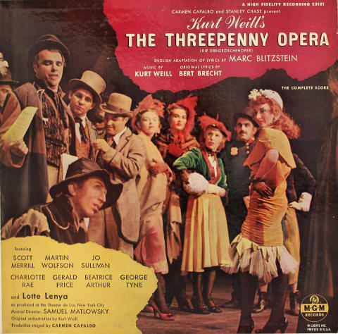 Kurt Weill's The Threepenny Opera Vinyl 12"
