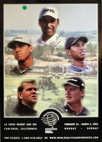 2003 World Golf Championship Poster