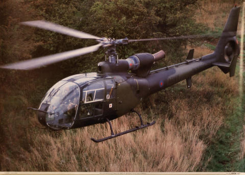 Westland Aerospatiale Gazelle AH1 Poster