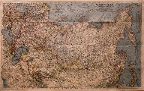 National Geographic U.S.S.R. Map Poster