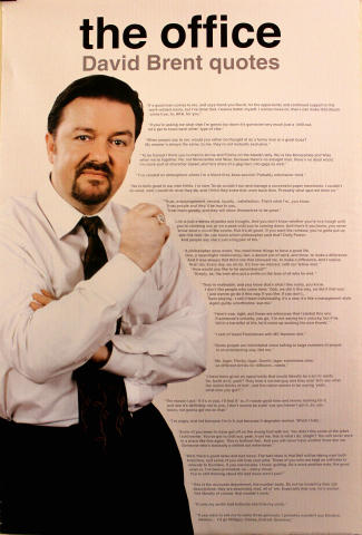 The Office: David Brent Quotes Poster