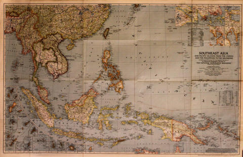National Geographic Southeast Asia Map Poster
