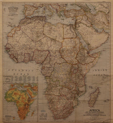 Map of Africa Poster
