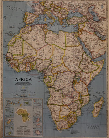 Map of Africa Poster