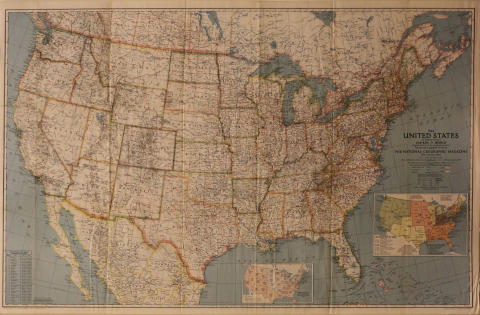 Map of the United States Poster