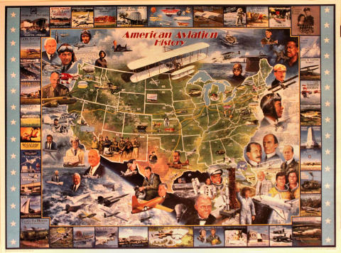 American Aviation History Poster