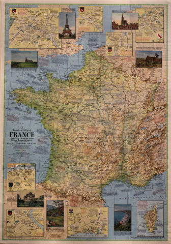National Geographic: A Traveler's Map of France Poster