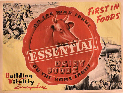 Essential Dairy Foods: On The War Front... Poster