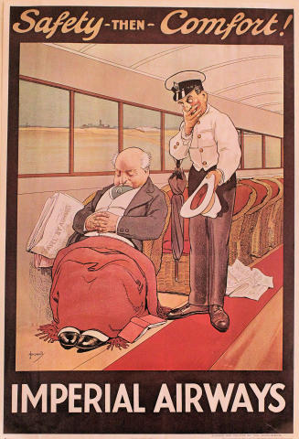 Imperial Airways: Safety - Then - Comfort! Poster