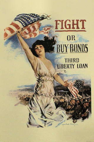 Fight Or Buy Bonds Third Liberty Loan Poster