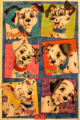 101 Dalmatians Poster