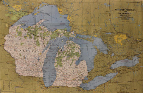 National Geographic: Close Up U.S.A. Wisconsin, Michigan and the Great Lakes Poster