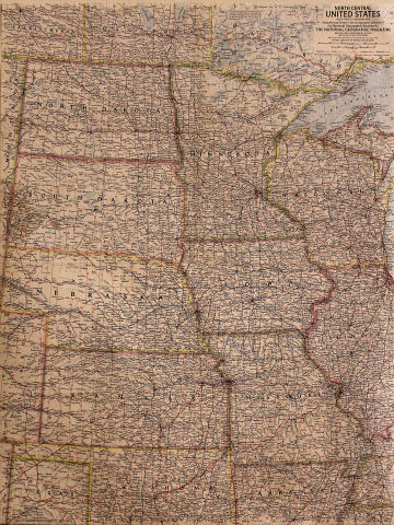 National Geographic: North Central United States Poster