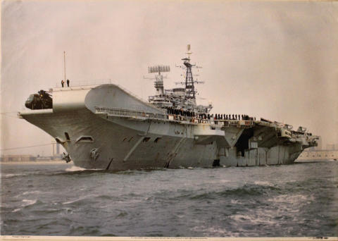 R12 HMS Hermes Poster