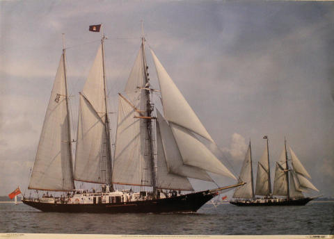 Sir Winston Churchill and Malcolm Miller Poster