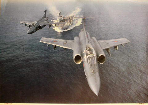 Buccaneers Take Off From HMS Ark Royal Poster