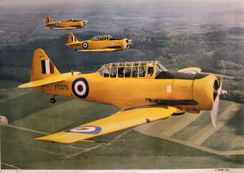 RAF North American AT-16 Harvards Poster