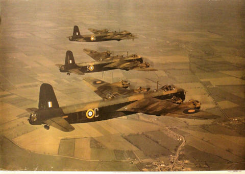 Short Stirlings of No. 15 Squadron Poster