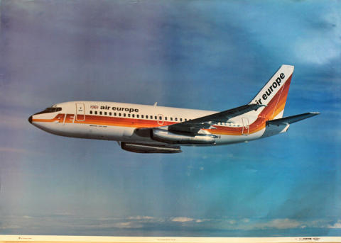 Air Europe Boeing 737-200 Poster