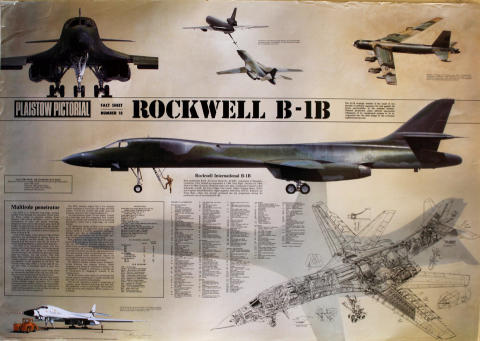 Plaistow Pictorial Fact Sheet Number Eighteen Rockwell B-1B Poster