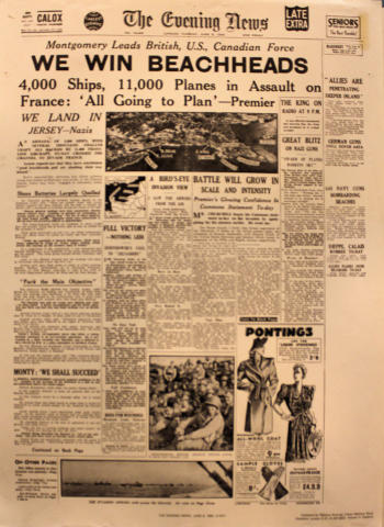 The Evening News June 6, 1944 Poster