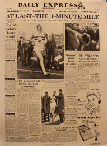Daily Express May 7, 1954 Poster