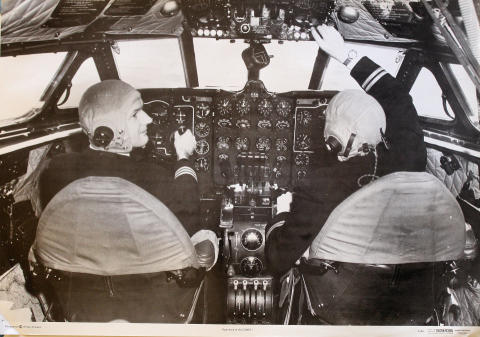 Flight Deck of the Comet 1 Poster