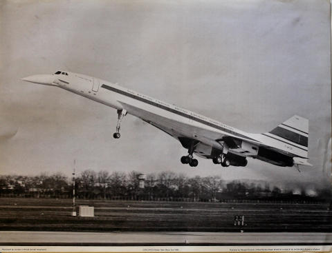 Concorde Maiden Flight Poster