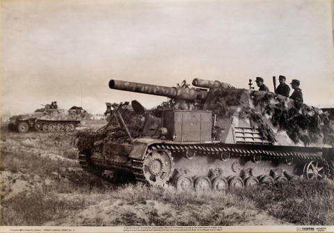 A German Hummel Self-Propelled 150mm Pzf.H Howitzer Poster