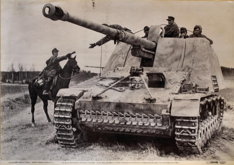 German Nashorn Self-Propelled 88mm L/71 Pak 43/1 Anti-Tank Gun Poster