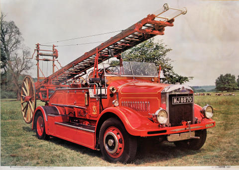 1935 Braidwood Open Bodied Dennis 'Big Four' Poster