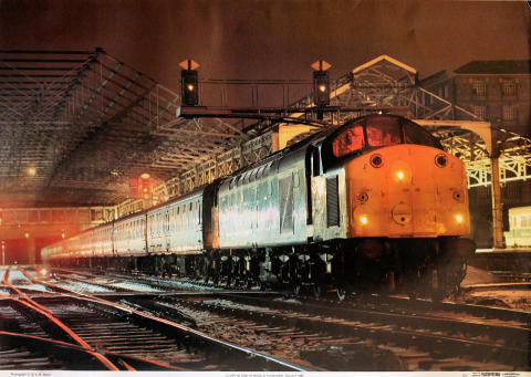 Class 40 D200 at Huddersfield Poster