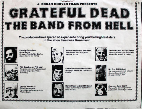 Grateful Dead Handbill