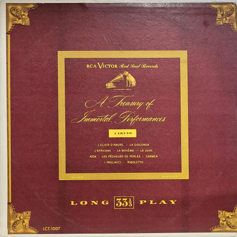 A Treasury Of Immortal Performances Vinyl 12"