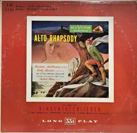 Brahms - Alto Rhapsody, Op. 53 • Mahler - Kindertotenlieder Vinyl 12"