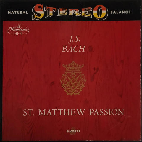 St. Matthew Passion Vinyl 12"